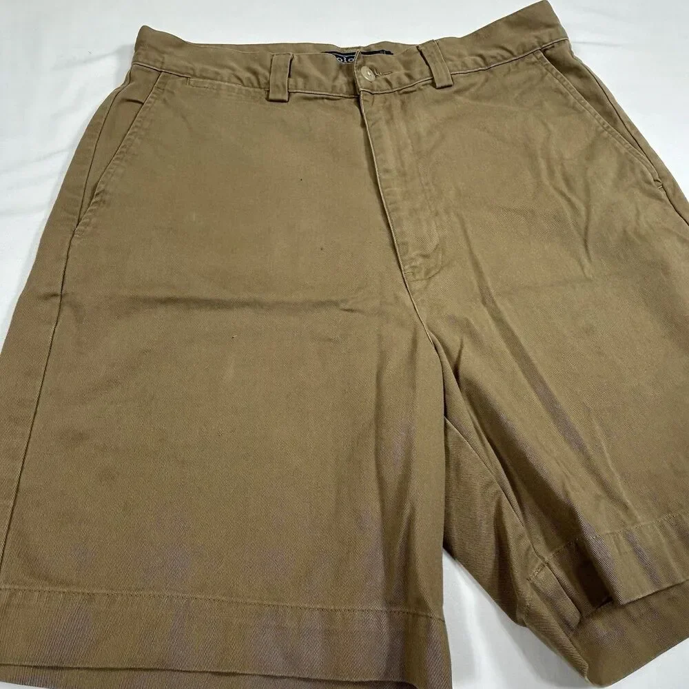 Polo Ralph Lauren Philip Short Men's 32 Tan Khaki Chino Golf Casual Work Cotton
